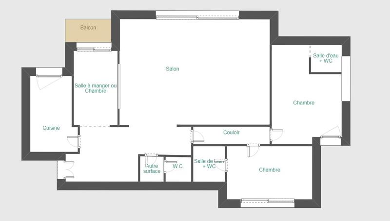 Appartement - 138 m² - 5 pièces