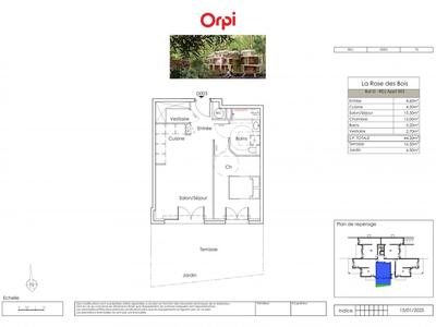 Appartement - 44 m² - 2 pièces