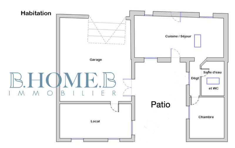 Maison - 45 m² - 2 pièces