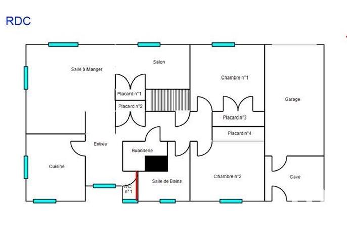 Maison - 152 m² - 7 pièces