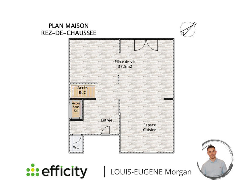 Maison - 90 m² - 6 pièces