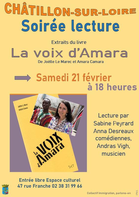 Soirée lecture autour du livre "La Voix d'Amara"