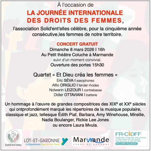 Concert Quartet "Et dieu créa les femmes"
