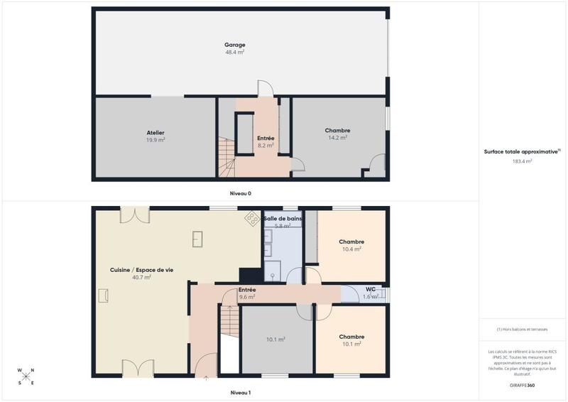 Maison - 90 m² - 5 pièces