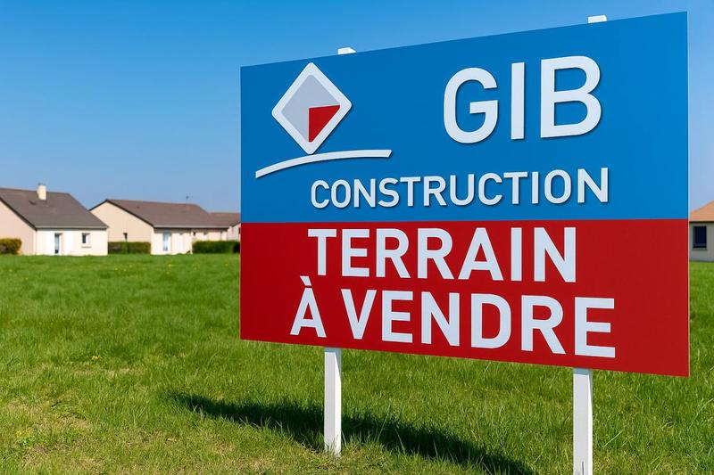 Terrain constructible - 1 400 m²