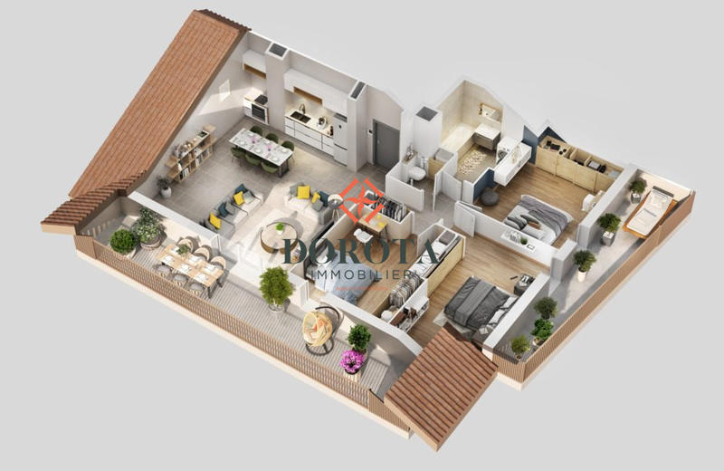 Appartement - 43 m² - 2 pièces