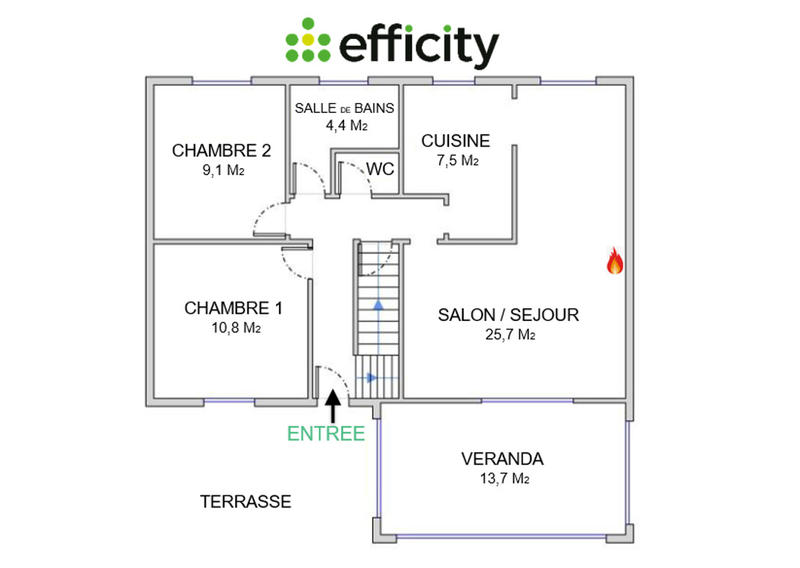 Pavillon - 114 m² - 5 pièces