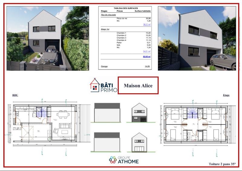 Maison - 92 m² - 5 pièces