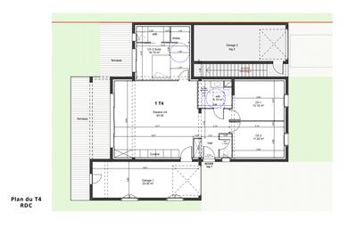 Appartement - 92 m² - 4 pièces
