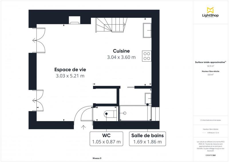 Appartement - 36 m² - 1 pièce