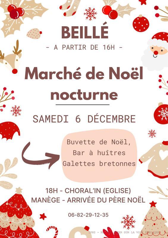 Marché de noël nocturne