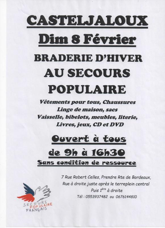 Braderie d'hiver du Secours Populaire
