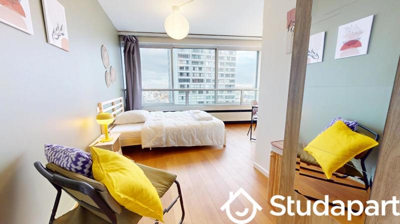 Chambre - 9 m² - 1 pièce