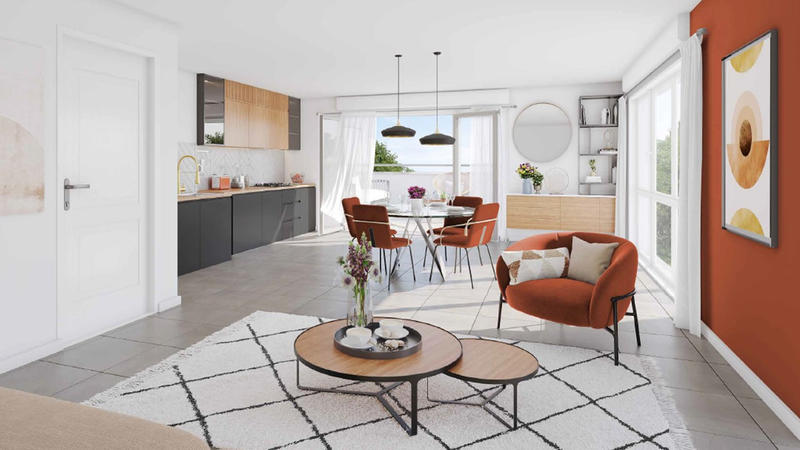 Appartement - 75 m² - 3 pièces