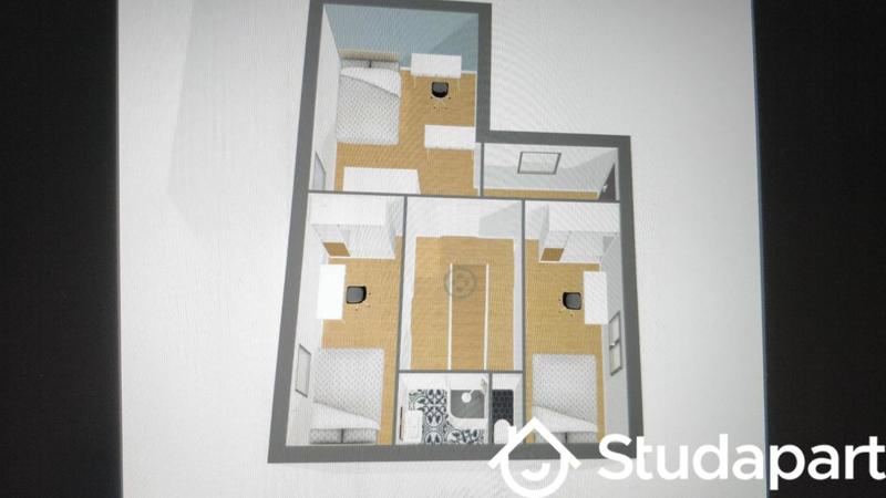 Chambre - 9 m² - 1 pièce