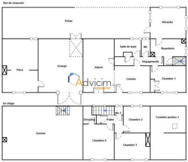 Maison ancienne - 311 m² - 12 pièces