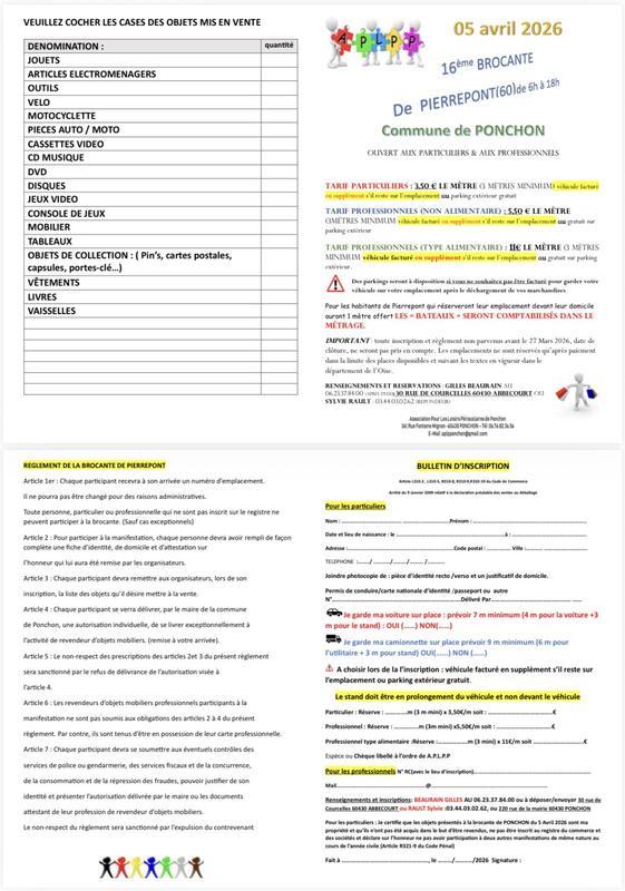 Brocante de printemps