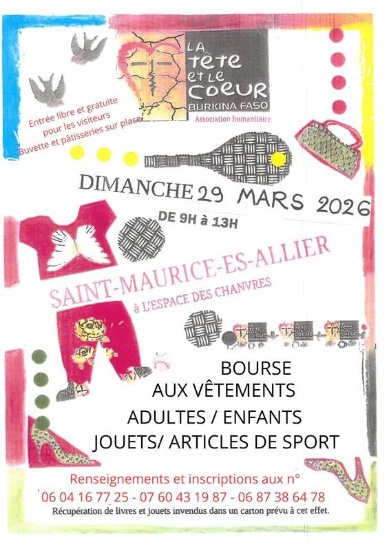 Bourse aux vêtements, jouets, articles de sport