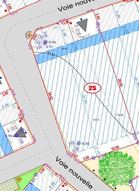 Terrain constructible - 440 m²