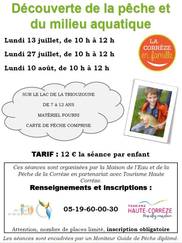 Découverte de la pêche et du milieu aquatique