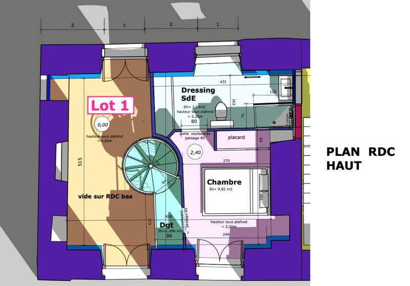 Duplex - 49 m² - 2 pièces