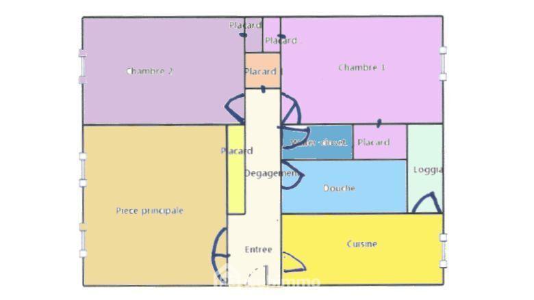 Appartement - 56 m² - 3 pièces