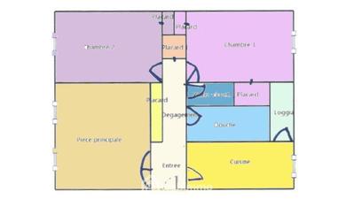 Appartement - 56 m² - 3 pièces