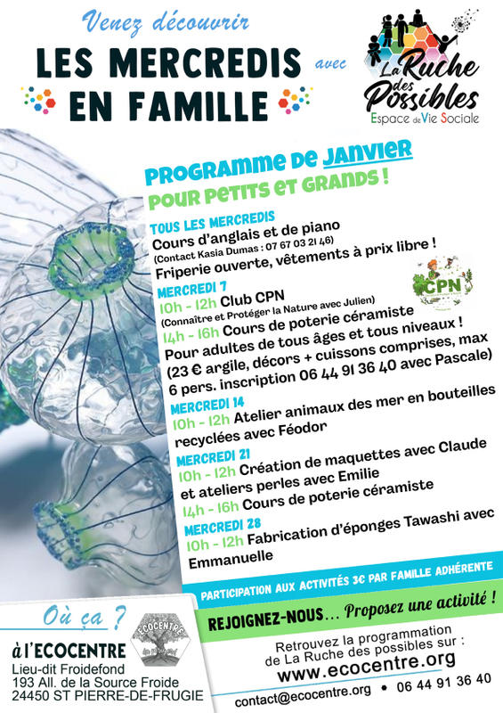 Les mercredis en famille à l'écocentre