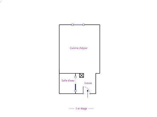 Appartement - 17 m² - 1 pièce