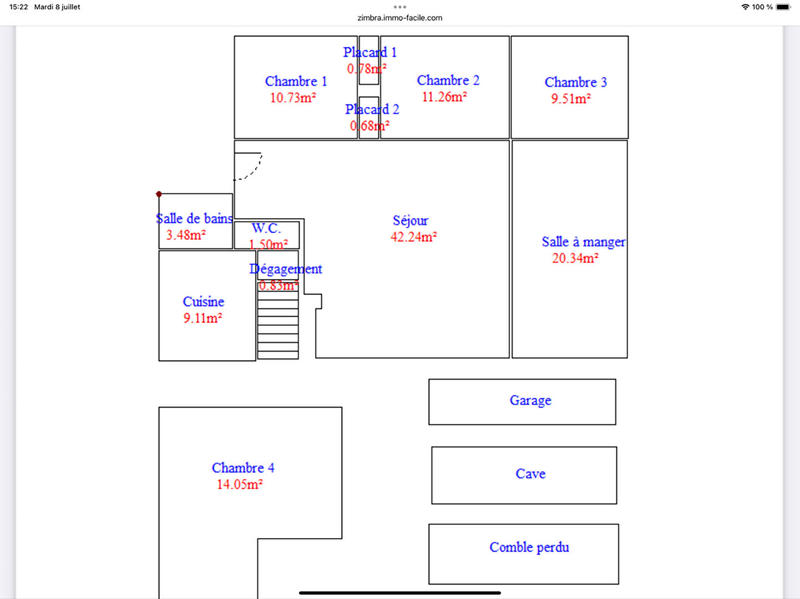 Maison - 125 m² - 6 pièces