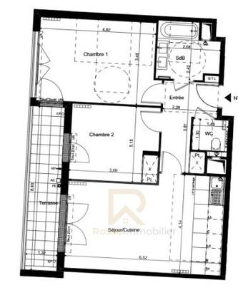 Appartement - 77 m² - 3 pièces