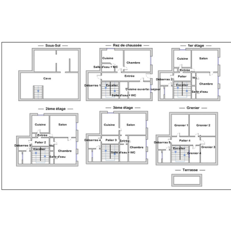 Immeuble - 225 m² - 18 pièces