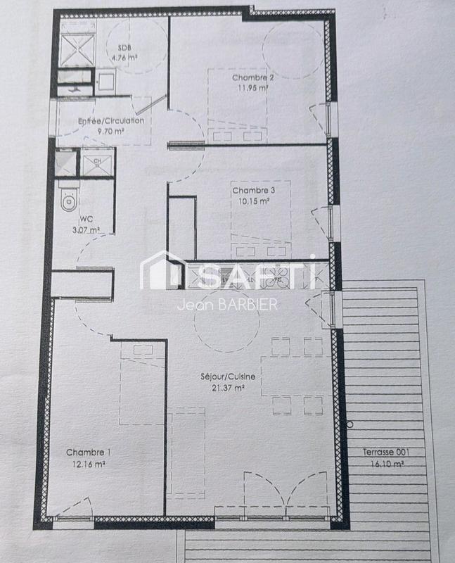 Appartement - 73 m² - 4 pièces