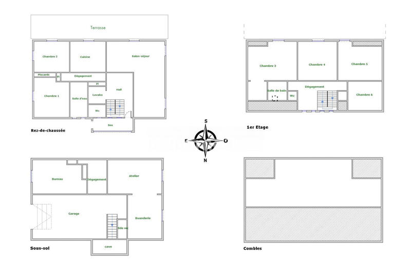 Maison - 190 m² - 7 pièces