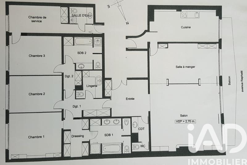 Appartement - 213 m² - 6 pièces