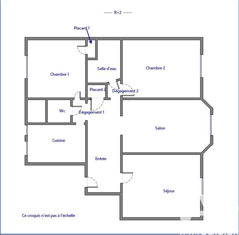 Appartement - 82 m² - 4 pièces
