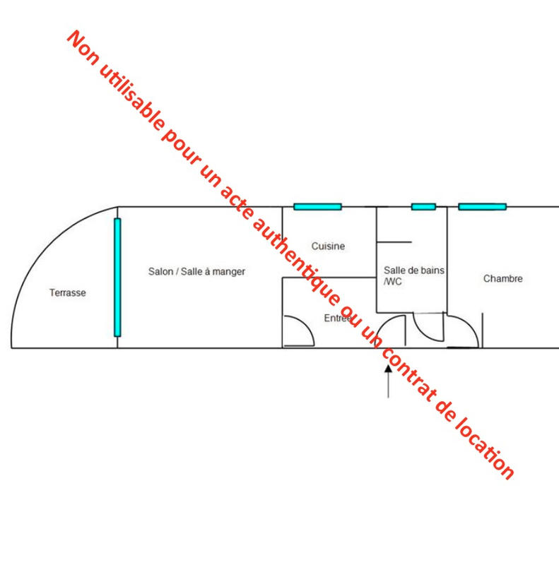 Appartement - 41 m² - 2 pièces