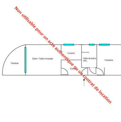 Appartement - 41 m² - 2 pièces