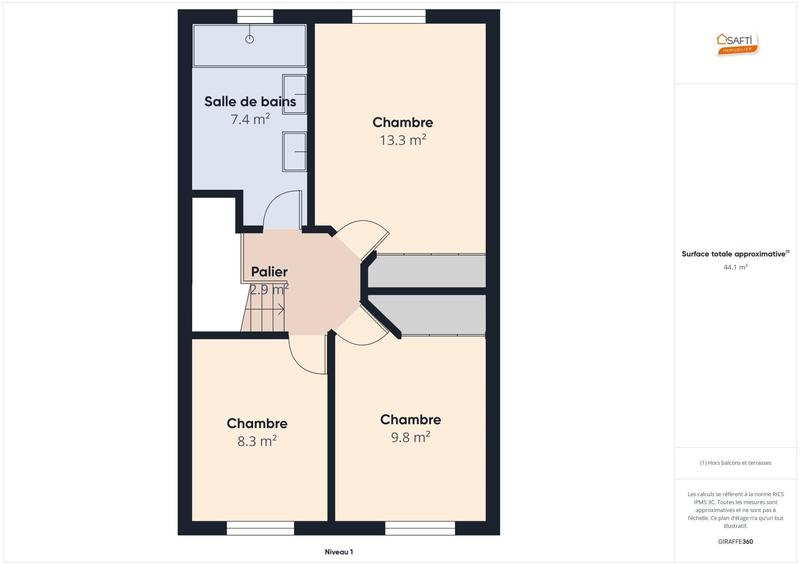 Maison - 92 m² - 4 pièces