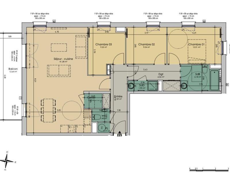 Appartement - 97 m² - 4 pièces