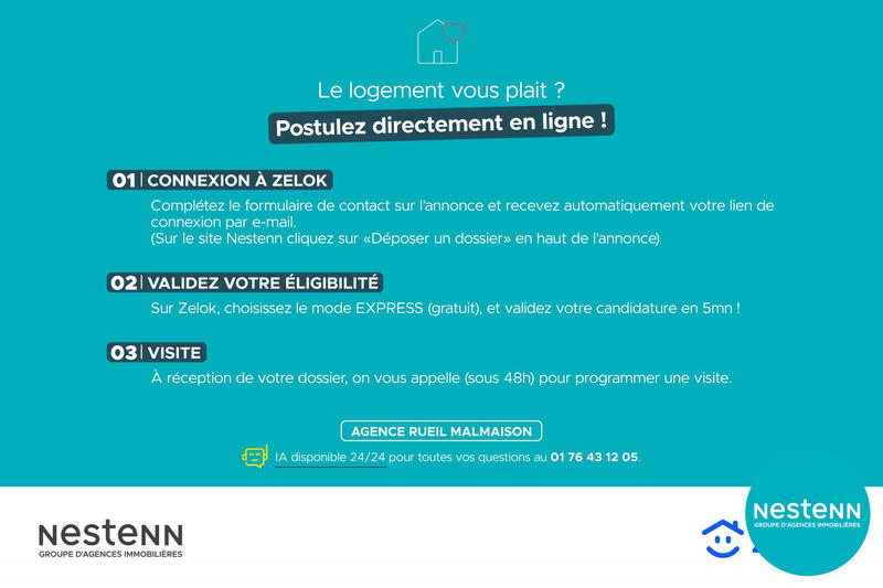 Appartement - 40 m² - 2 pièces