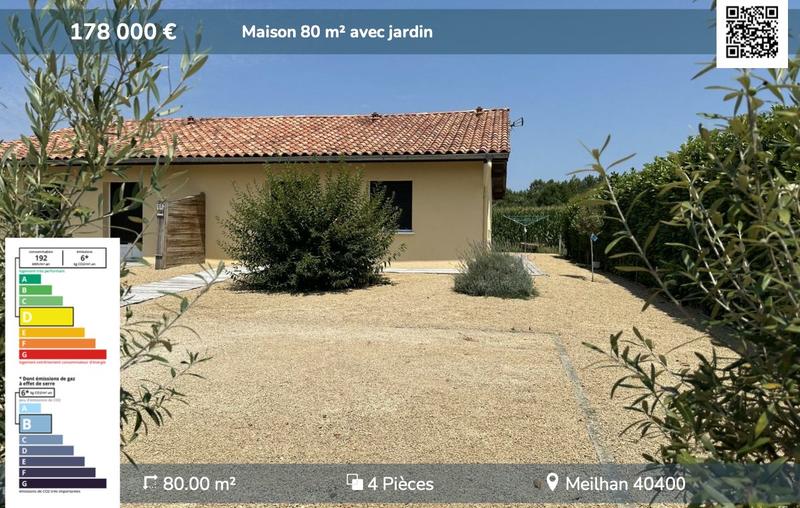 Maison contemporaine - 71 m² - 3 pièces