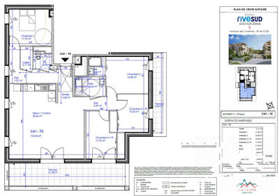 Appartement - 112 m² - 5 pièces
