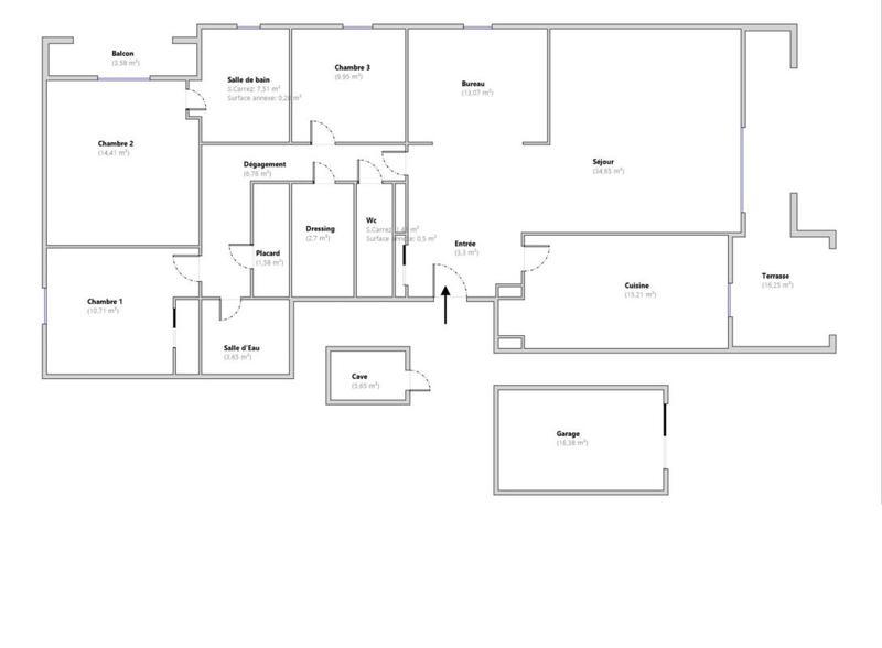 Appartement - 125 m² - 5 pièces