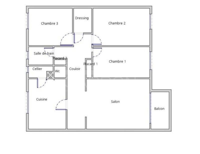 Appartement - 83 m² - 4 pièces