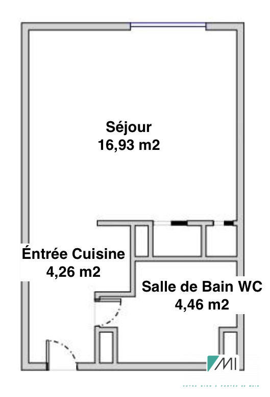 Appartement - 26 m² - 1 pièce
