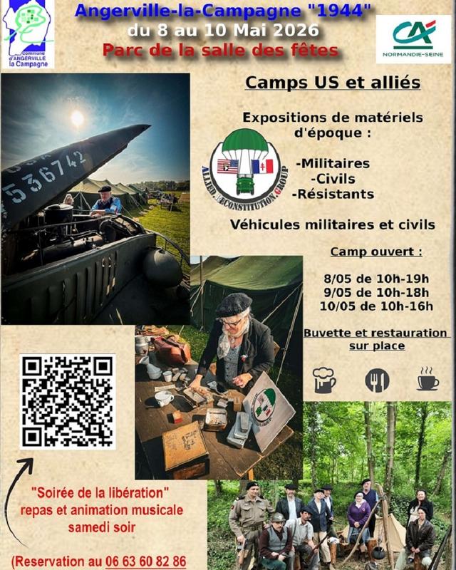 Camps Us et alliés à Angerville-la-Campagne