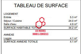 Appartement - 34 m² - 1 pièce