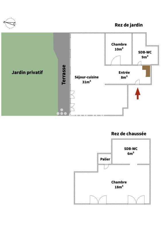Appartement - 92 m² - 4 pièces