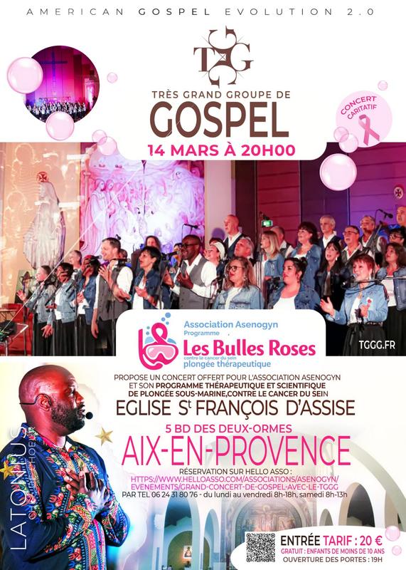 Concert : Trés Grand Groupe de Gospel (Tggg)